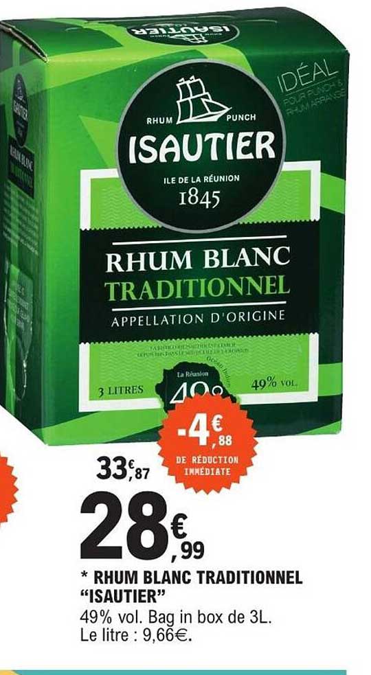 RHUM BLANC TRADITIONNEL “ISAUTIER”
