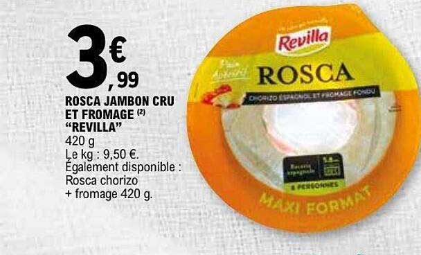 ROSCA JAMBON CRU ET FROMAGE «REVILLA»