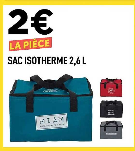 SAC ISOTHERME 2,6 L
