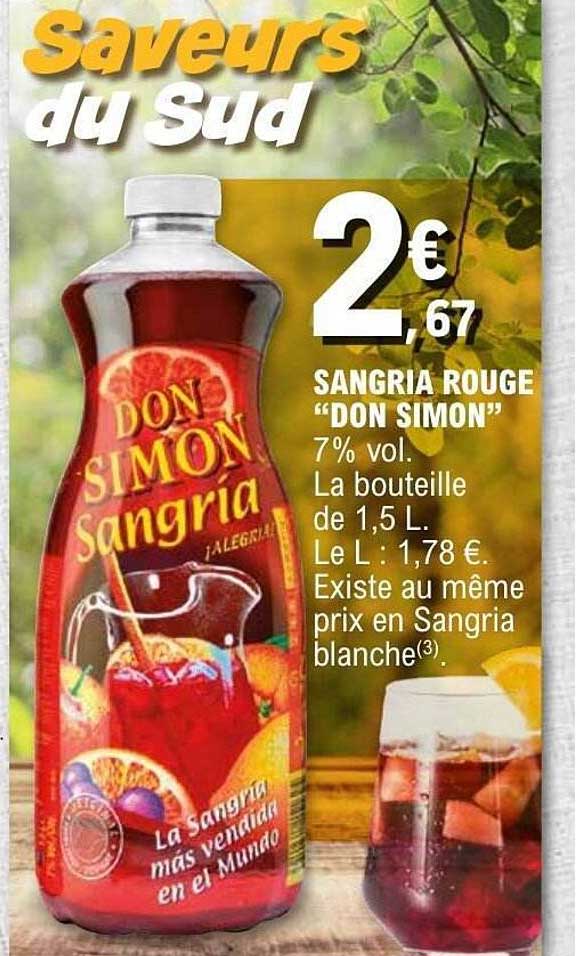 Sangria rouge “Don Simon”