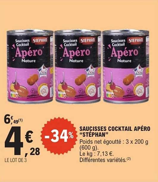 SAUCISSES COCKTAIL APÉRO "STÉPHAN"