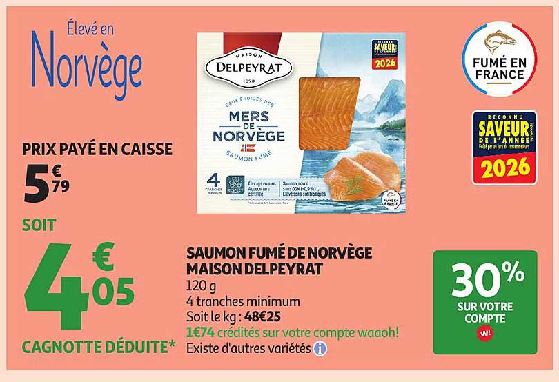 SAUMON FUMÉ DE NORVÈGE MAISON DELPEYRAT