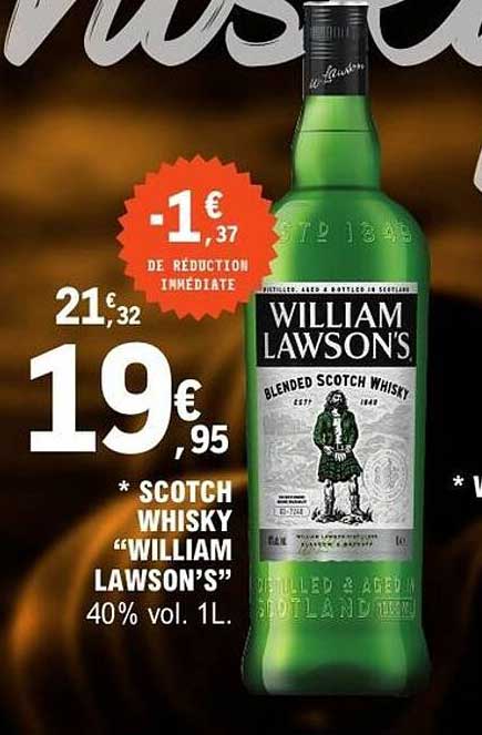 SCOTCH WHISKY “WILLIAM LAWSON’S” 40% vol. 1L
