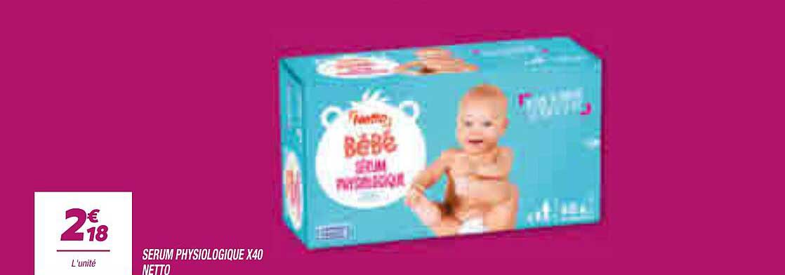 SERUM PHYSIOLOGIQUE X40 NETTO