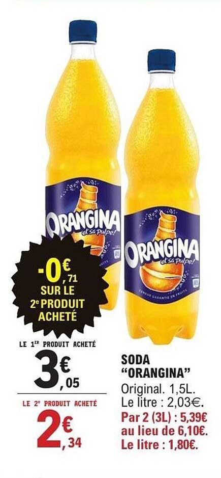 SODA “ORANGINA” Original. 1,5L.