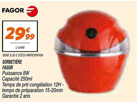 SORBETIÈRE FAGOR