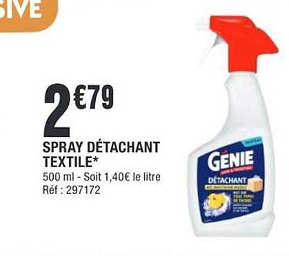 SPRAY DÉTACHANT TEXTILE*
