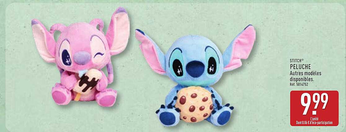 STITCH® PELUCHE Autres modèles disponibles. Réf. 5014752