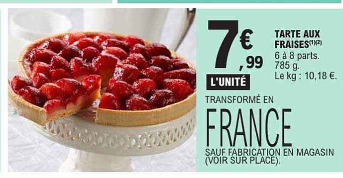 TARTE AUX FRAISES(1)(2)