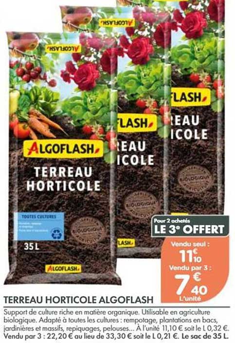 TERREAU HORTICOLE ALGoflash