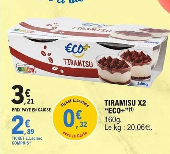 TIRAMISU X2 “ECO+”