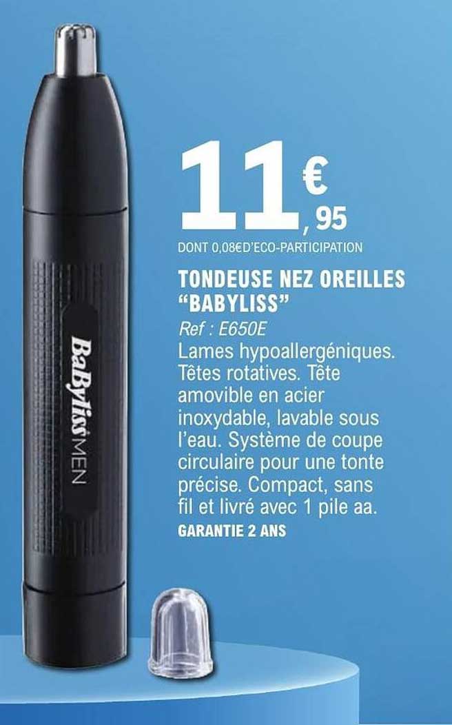 TONDEUSE NEZ OREILLES “BABYLISS”