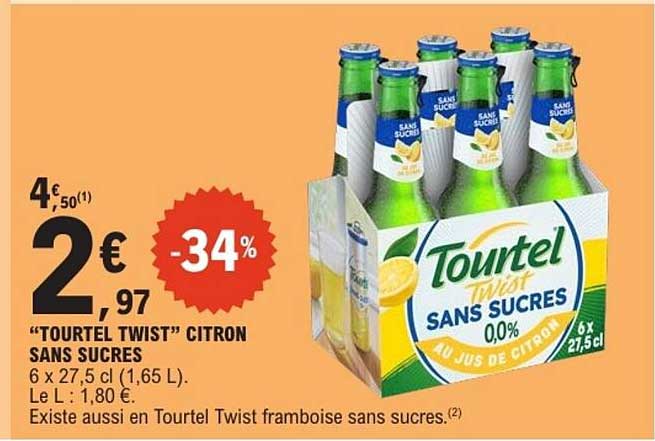 TOURTEL TWIST CITRON SANS SUCRES