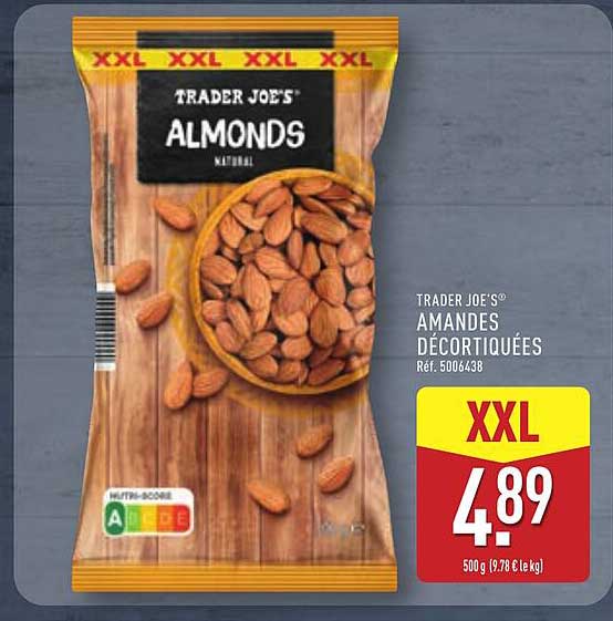 TRADER JOE'S® AMANDES DÉCORTIQUÉES