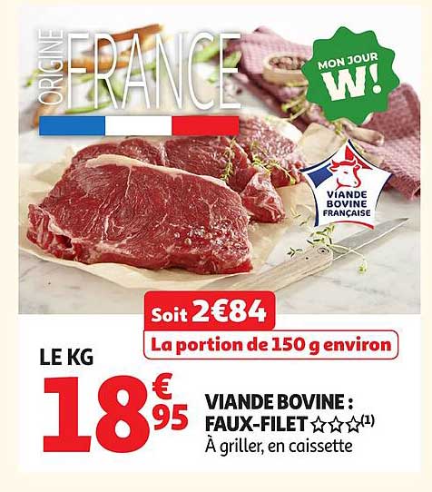 VIANDE BOVINE : FAUX-FILET