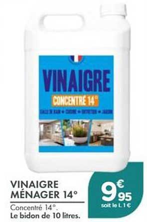 VINAIGRE MÉNAGER 14°