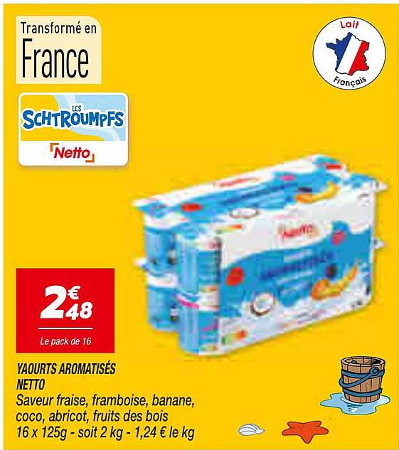 YAOURTS AROMATISÉS NETTO