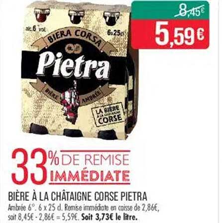 BIÈRE À LA CHÂTAIGNE CORSE PIETRA
