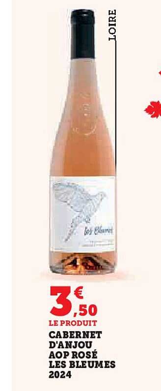 CABERNET D'ANJOU AOP ROSÉ LES BLEUMES 2024