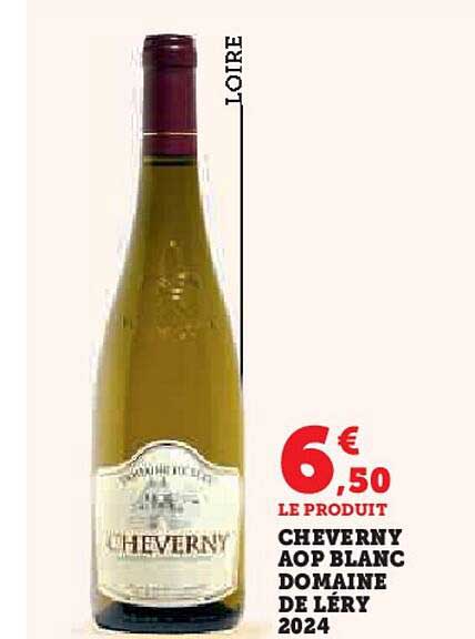 CHEVERNY AOP BLANC DOMAINE DE LÉRY 2024