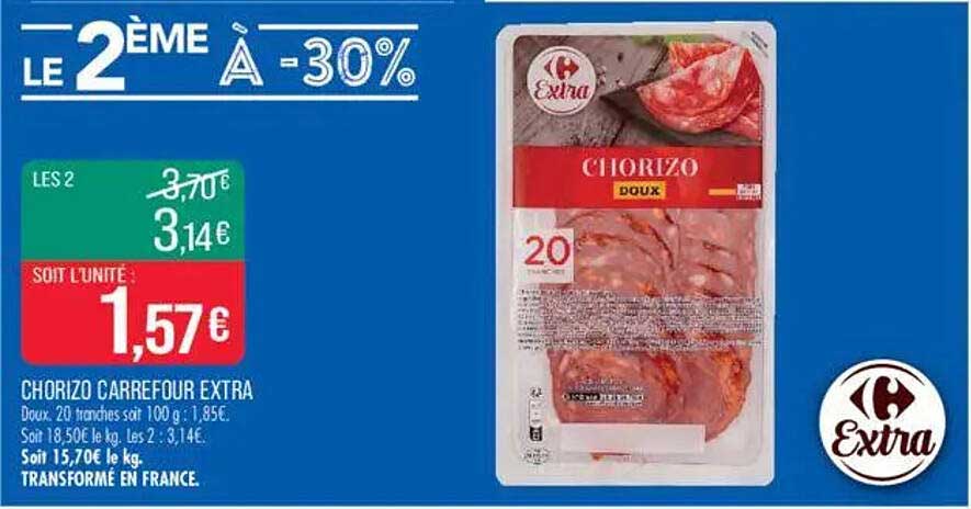 Chorizo Carrefour Extra Doux