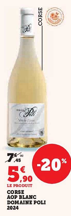 CORSE AOP BLANC DOMAINE POLI 2024