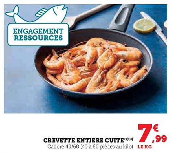 CREVETTE ENTIÈRE CUITE