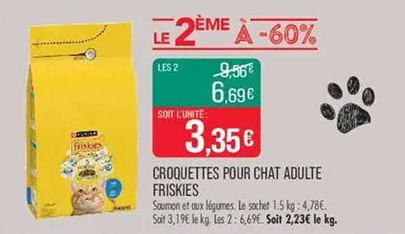CROQUETTES POUR CHAT ADULTE FRISKIES