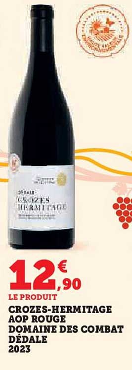 CROZES-HERMITAGE AOP ROUGE DOMAINE DES COMBAT DÉDALE 2023