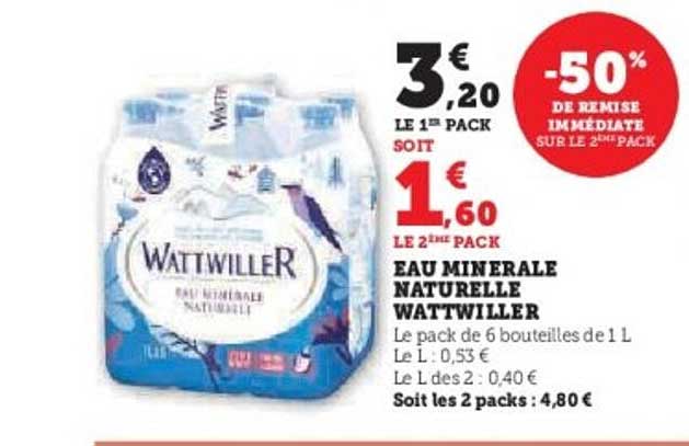 EAU MINERALE NATURELLE WATTWILLER