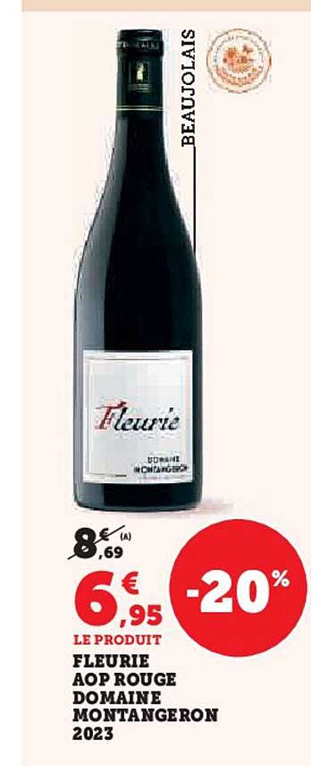 FLEURIE AOP ROUGE DOMAINE MONTANGERON 2023