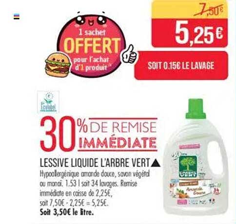 LESSIVE LIQUIDE L'ARBRE VERT