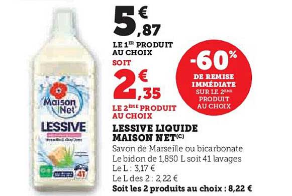LESSIVE LIQUIDE MAISON NET(C)