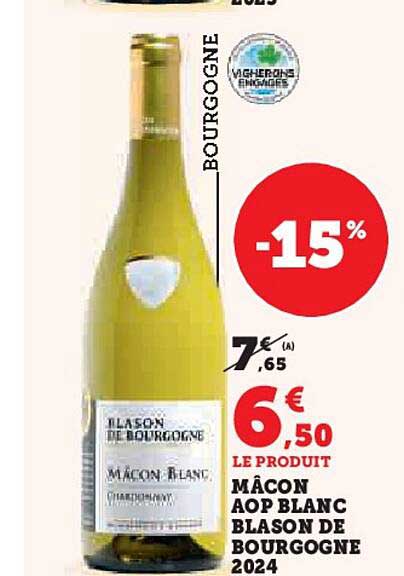 MÂCON AOP BLANC BLASON DE BOURGOGNE 2024