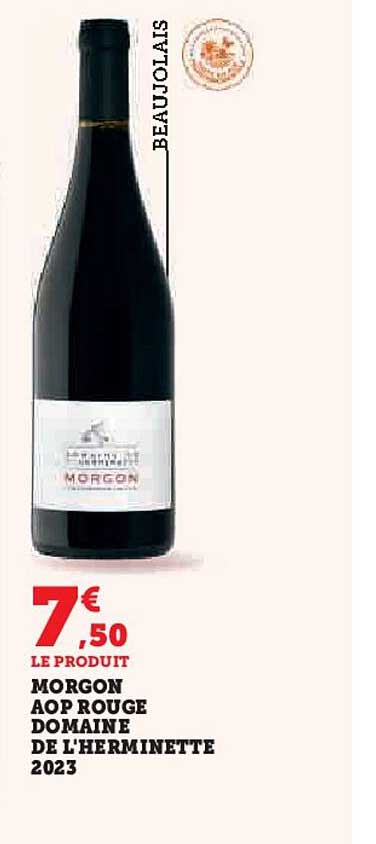 MORGON AOP ROUGE DOMAINE DE L'HERMINETTE 2023