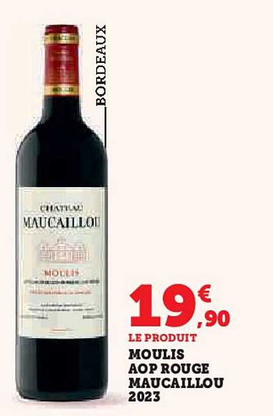 Moulis AOP Rouge Maucaillou 2023