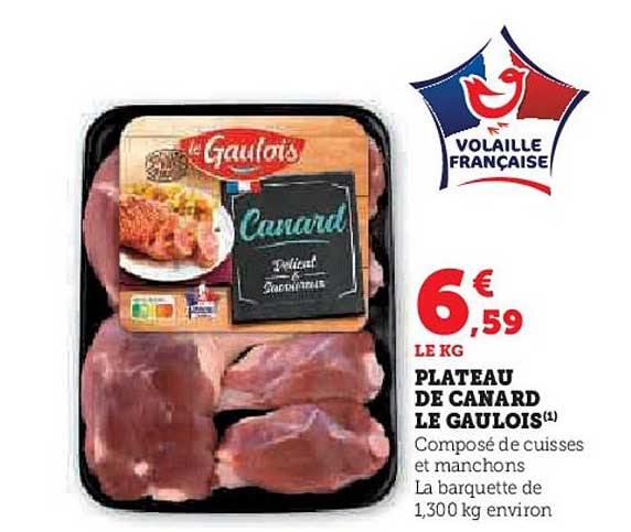 PLATEAU DE CANARD LE GAULOIS