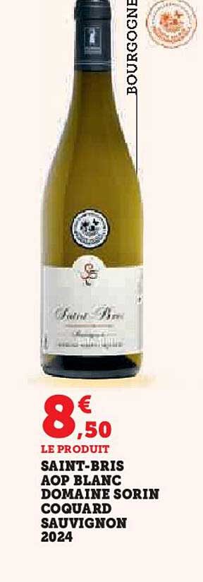 SAINT-BRIS AOP BLANC DOMAINESORIN COQUARD SAUVIGNON 2024