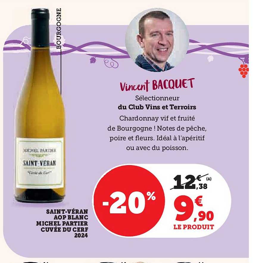 SAINT-VÉRAN AOP BLANC MICHEL PARTIER CUVÉE DU CERF 2024