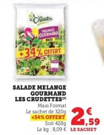 SALADE MELANGE GOURMAND LES CRUDETTES