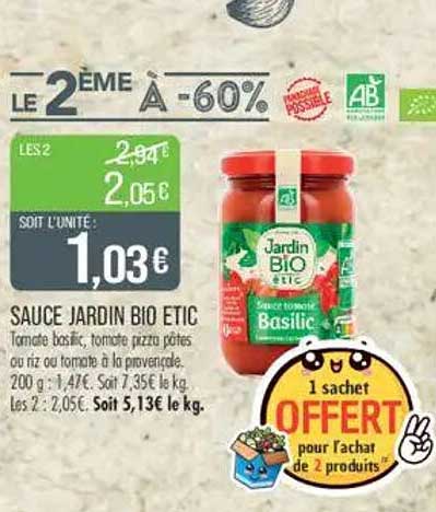 SAUCE JARDIN BIO ETIC