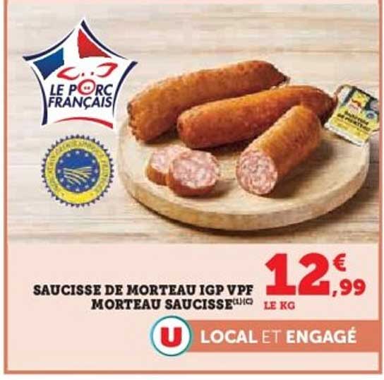 SAUCISSE DE MORTEAU IGP VPF MORTEAU SAUCISSE