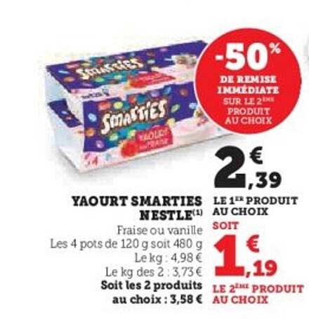 YAOURT SMARTIES NESTLÉ