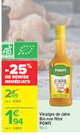 -25% DE REMISE IMMEDIATE