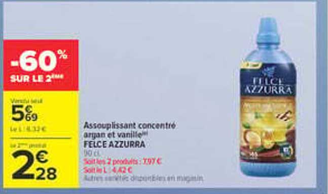 Assouplissant concentré argan et vanille FELCE AZZURRA