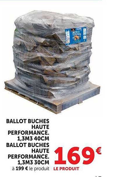 BALLOT BUCHES HAUTE PERFORMANCE. 1,3M3 40CM BALLOT BUCHES HAUTE PERFORMANCE. 1,3M3 30CM
