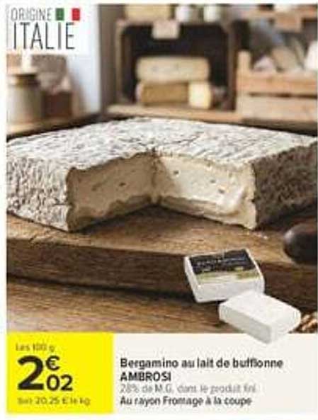Bergamino au lait de bufflonne AMBROSI