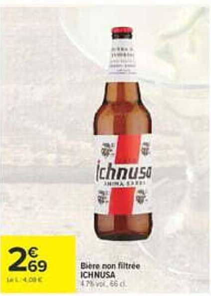 Bière non filtrée ICHNUSA