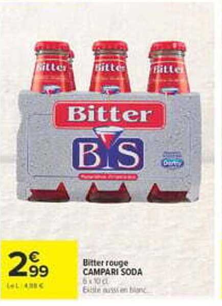 Bitter rouge CAMPARI SODA