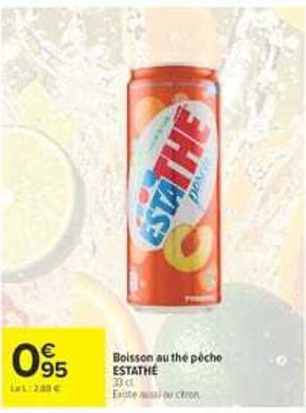 Boisson au thé pêche ESTATHÉ